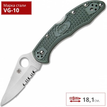 Нож SPYDERCO DELICA 11PSFG Нож SPYDERCO DELICA 11PSFG