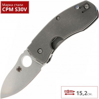 Нож SPYDERCO MARCIN SLYSZ TECHNO TITANIUM 158TIP Нож SPYDERCO MARCIN SLYSZ TECHNO TITANIUM 158TIP